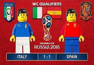 لگو جالب بازی ایتالیا - اسپانیا