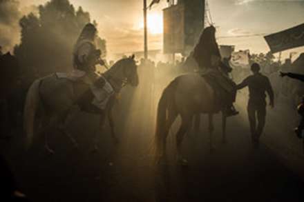 تعزیه ورود کاروان حسینی به کربلا - نوش آباد