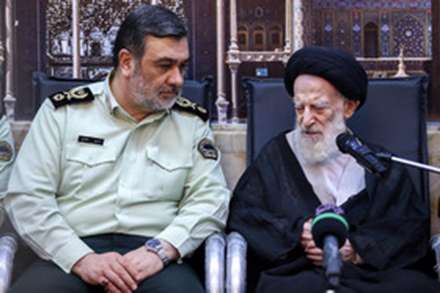 دیدار فرمانده نیروی انتظامی کشور با مراجع در قم
