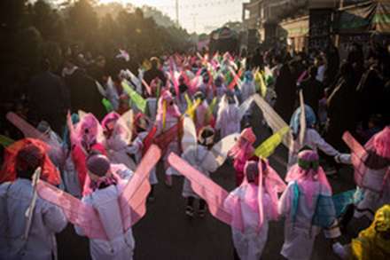 تعزیه ورود کاروان حسینی به کربلا - نوش آباد