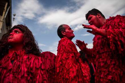 تعزیه ورود کاروان حسینی به کربلا - نوش آباد