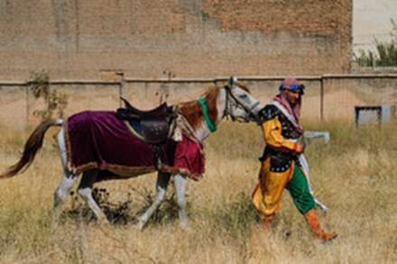 ورود نمادین کاروان حسینی به سرزمین کربلا