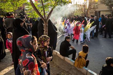 تعزیه ورود کاروان حسینی به کربلا - نوش آباد