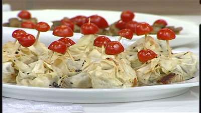 لقمه های گوشت و اسفناج