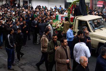 تشییع و خاکسپاری ۲ شهید گمنام - دانشگاه پیام نور کرج