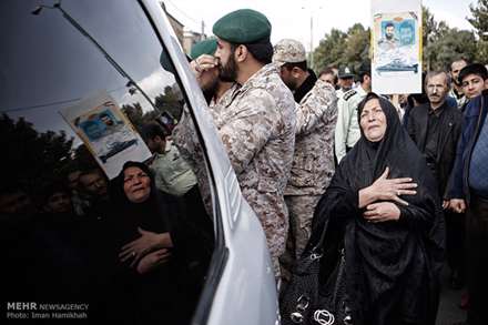 مراسم تشییع شهید مدافع حرم محمد رضا الوانی