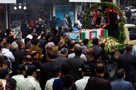 تشییع و خاکسپاری ۲ شهید گمنام - دانشگاه پیام نور کرج