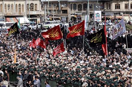 مراسم تشییع شهید مدافع حرم محمد رضا الوانی