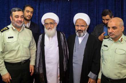 دیدار فرمانده نیروی انتظامی کشور با مراجع در قم