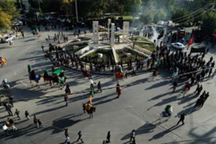 ورود نمادین کاروان حسینی به سرزمین کربلا