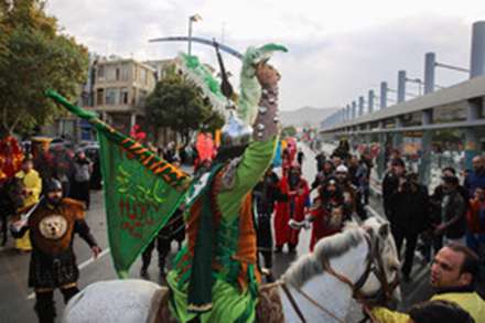 ورود نمادین کاروان حسینی به سرزمین کربلا