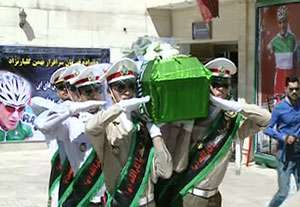 مراسم تشیع پیکر مرحوم گلبارنژاد با حضور مسئولین