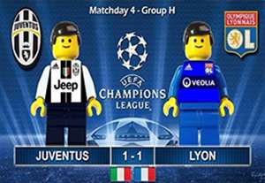 شبیه ساز جالب بازی یوونتوس - لیون با لگو
