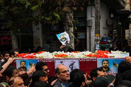 تشییع شهید مدافع حرم محمد اتابه - گیلان