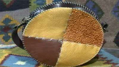 کیف چرم گرد