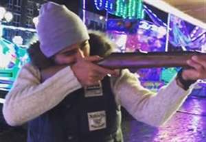 چالش تیراندازی قوچان نژاد در شهربازی