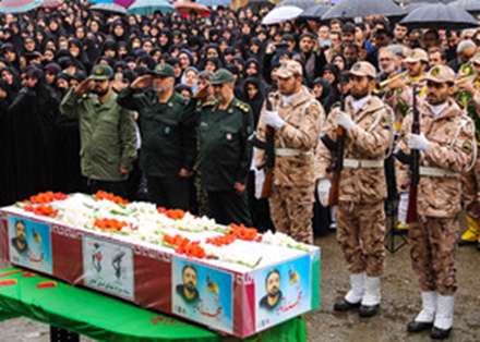 تشییع شهید مدافع حرم محمد اتابه - گیلان