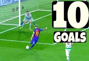 10 گل مسی در 5 بازی لیگ قهرمانان اروپا