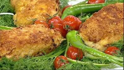 رول مرغ و قارچ