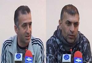 کنفرانس خبری مربیان پیش از بازی گسترش فولاد - سپاهان