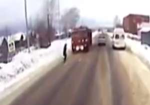 تصادف مرگبار یک زن با تریلی هجده چرخ