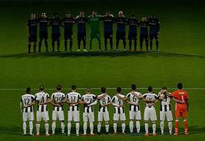 ادای احترام به چاپه کوئنزه در بازی یوونتوس - آتالانتا