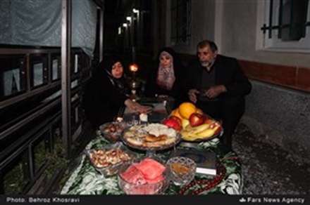 یلدای خانواده شهدای مدافع حرم