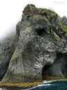 سخره های سنگی طبیعی با چهره فیل