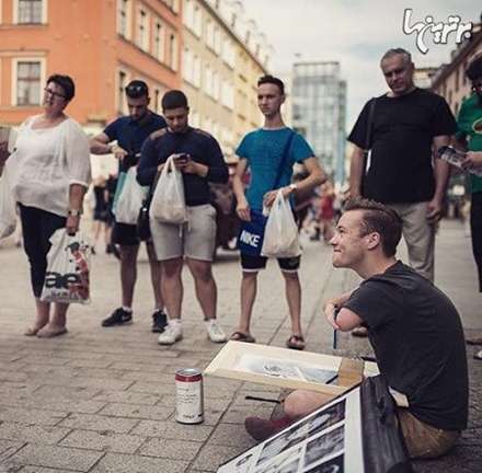 پرتره های باورنکردنی هنرمندی که دست ندارد