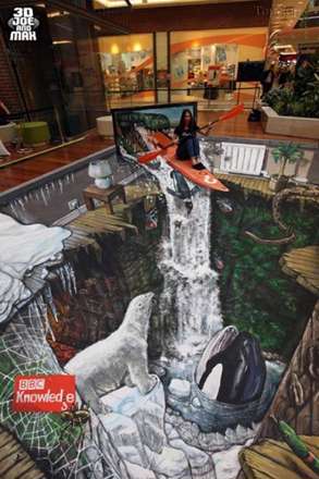 طبیعی ترین نقاشی های محیطی سه بعدی