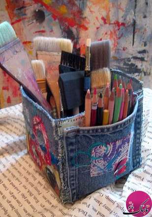 کاردستی‌های زیبا با شلوار جین‌های قدیمی