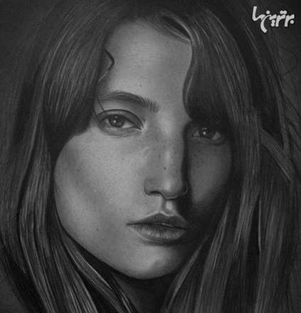 پرتره های باورنکردنی هنرمندی که دست ندارد