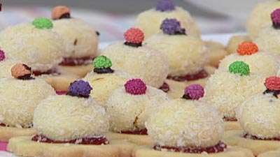 شیرینی نارگیلی دولایه