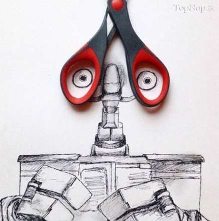 نقاشی های طنز روی عکس