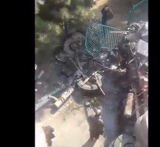 واژگونی یک کامیون