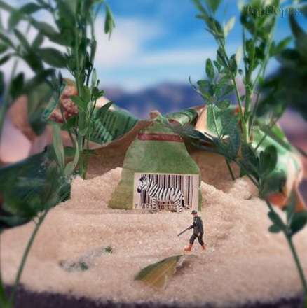 دنیایی مینیاتوری بر روی میوه ها