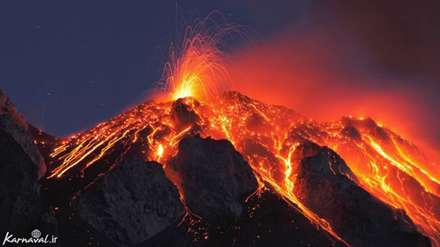 تصاویری اعجاب انگیز از فوران آتشفشان ها