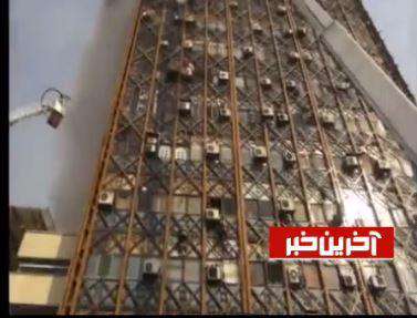 فیلم دیده نشده از لحظه تلاش چند آتش نشان برای خروج از ساختمان پلاسکو