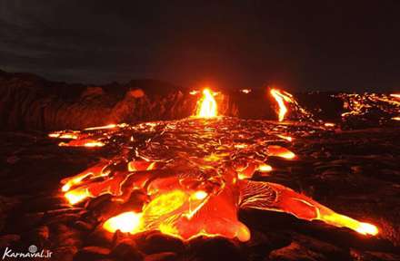 تصاویری اعجاب انگیز از فوران آتشفشان ها