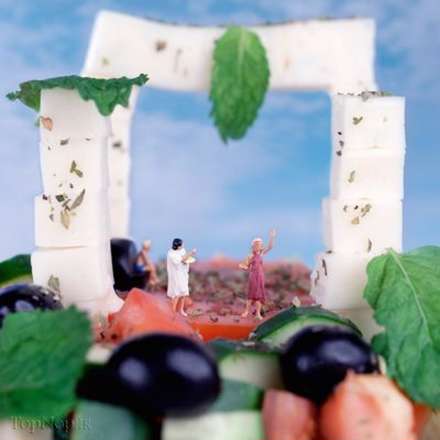 دنیایی مینیاتوری بر روی میوه ها