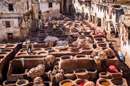 حوضچه های چرم سازی در مراکش