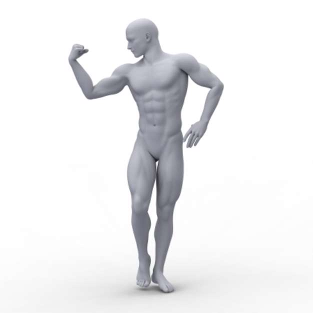 The beautiful and strong bodybuilder