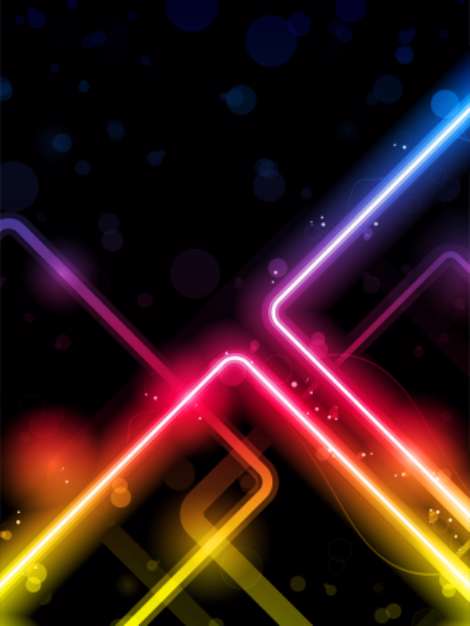 Rainbow  Lines Background Neon Laser