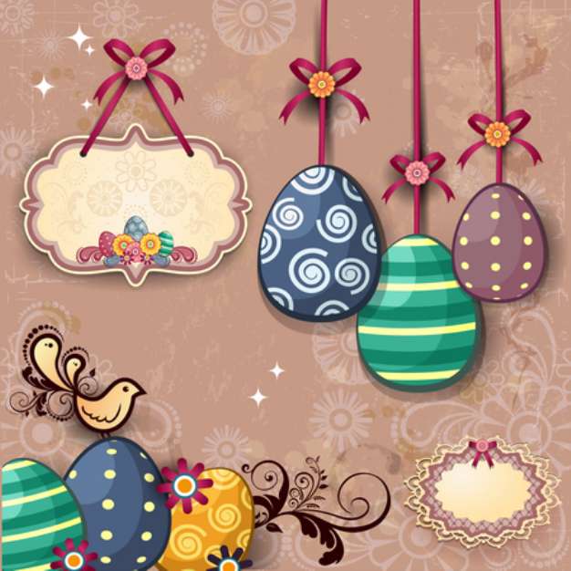 Easter eggs and labels