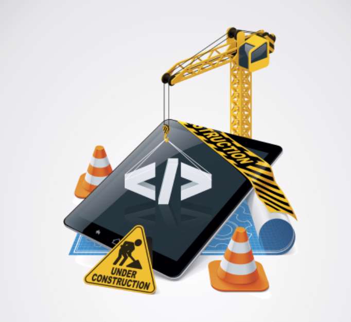 Vector website construction icon