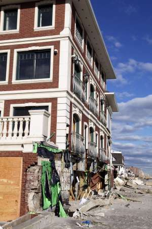 Hurricane Sandy desrtruction