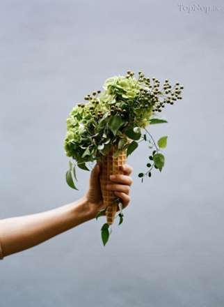 دسته گل یا بستنی قیفی