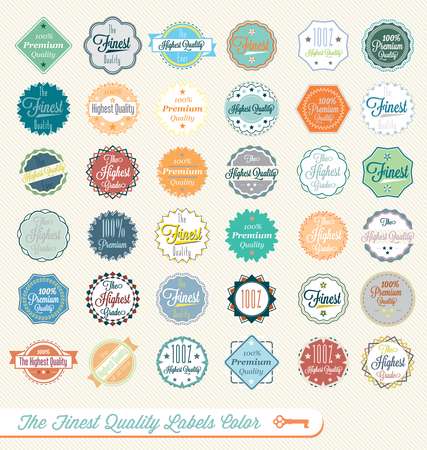 Vector Set: The Finest Quality Labels and Stickers