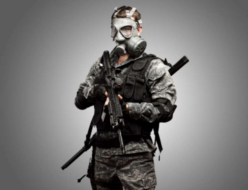 young soldier portrait