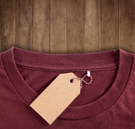 price tag hang over tshirt